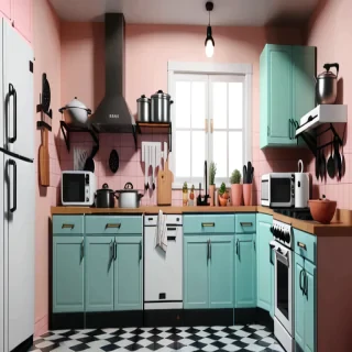 aesthetic kitchen background