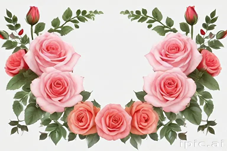 rose border png