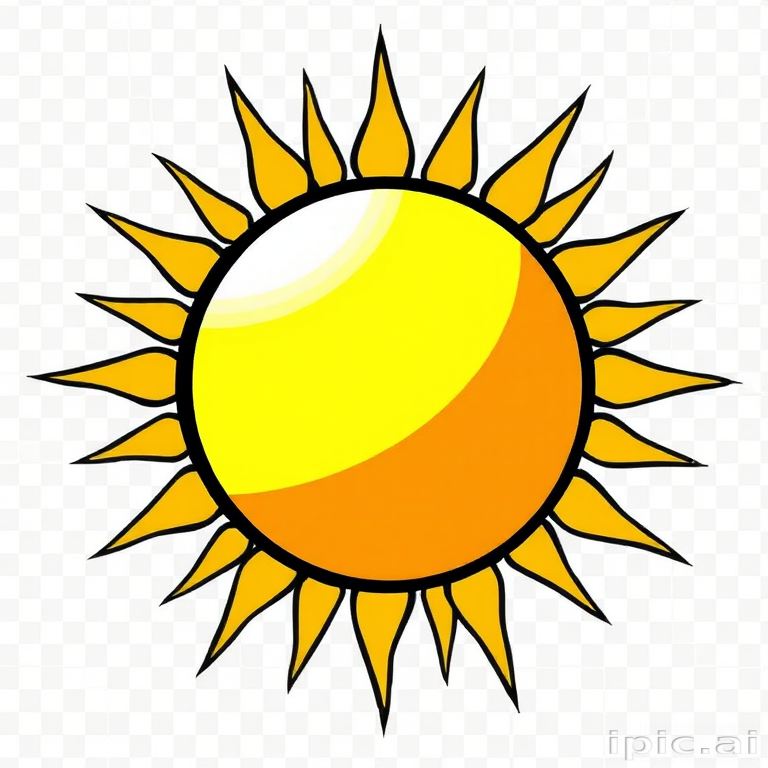 sun clipart transparent background