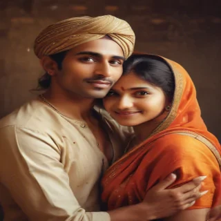 indian son with mom
