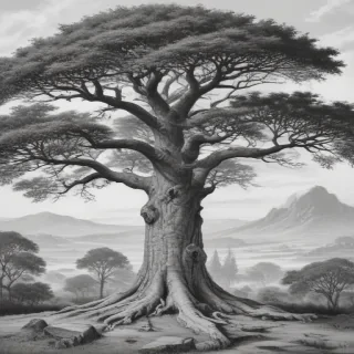 tree drawing images