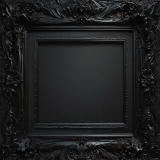 black frame transparent