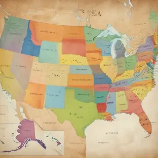 usa map states