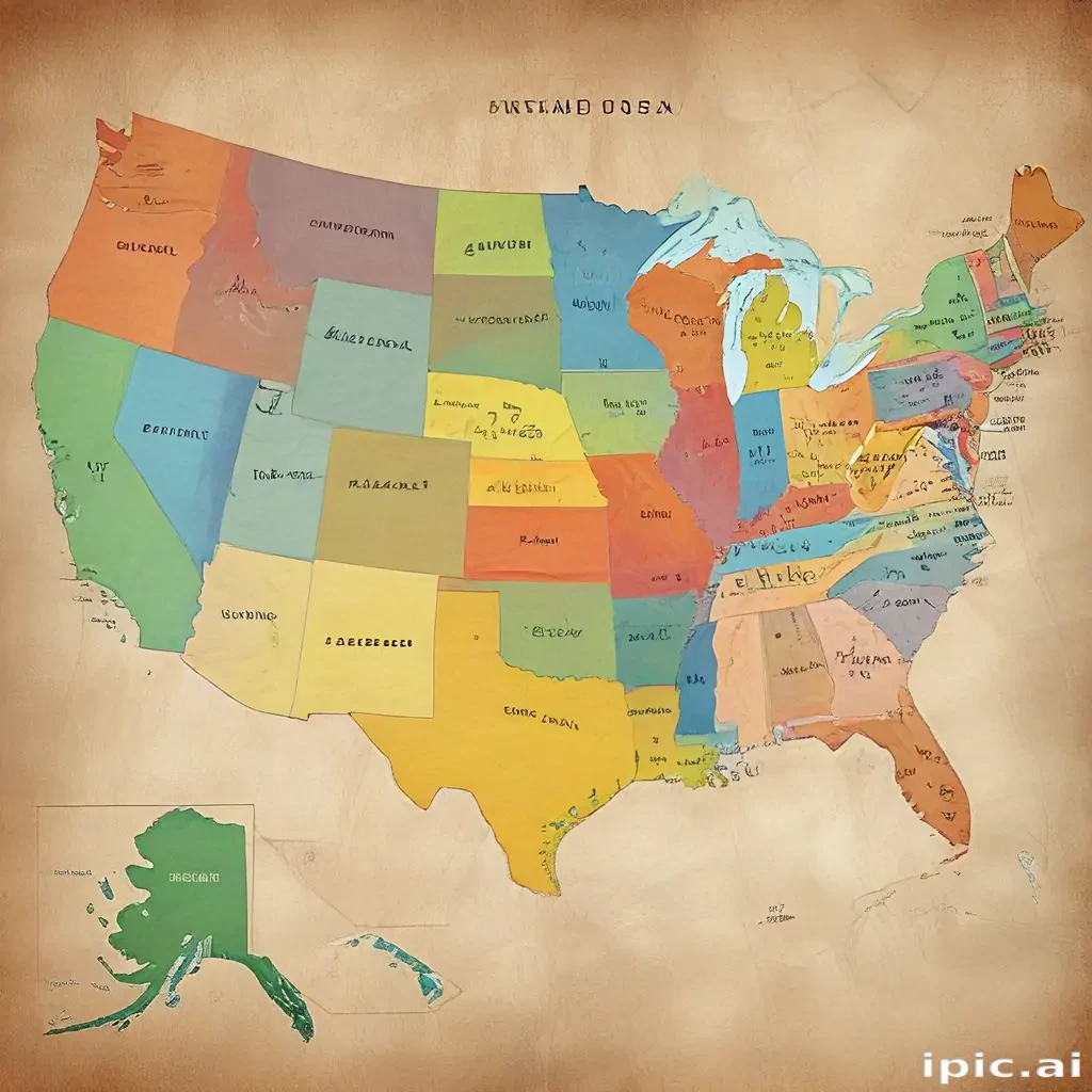 usa map states