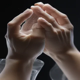 praying hands transparent