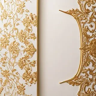 elegant white and gold background