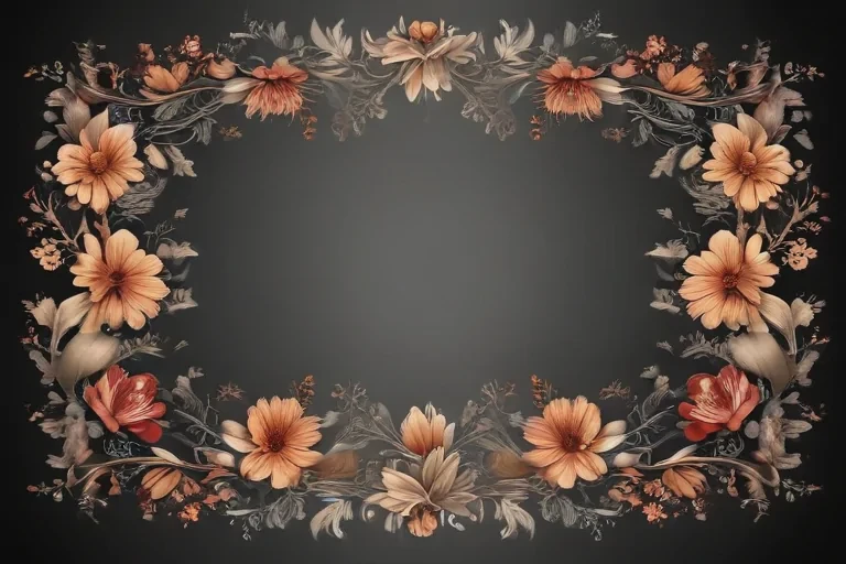 floral borders clipart