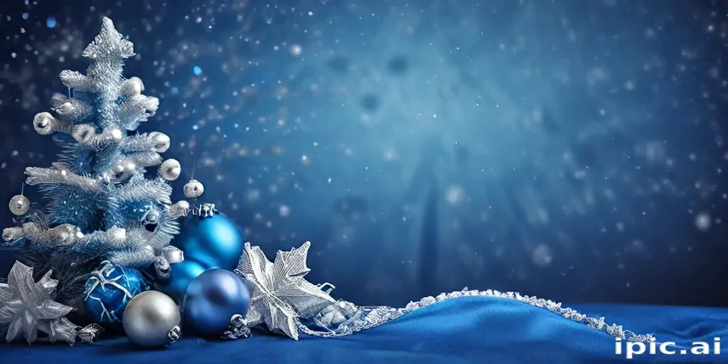 blue christmas bg