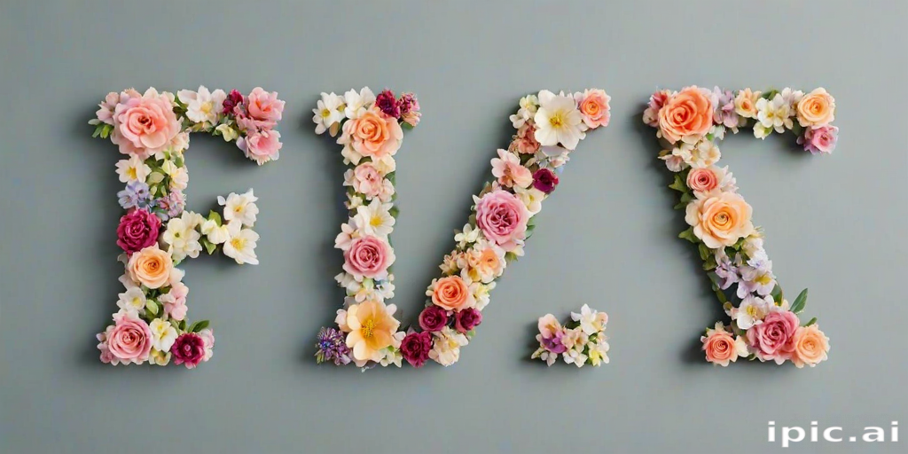 floral letters