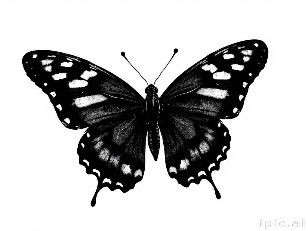 black and white butterfly wallpaper