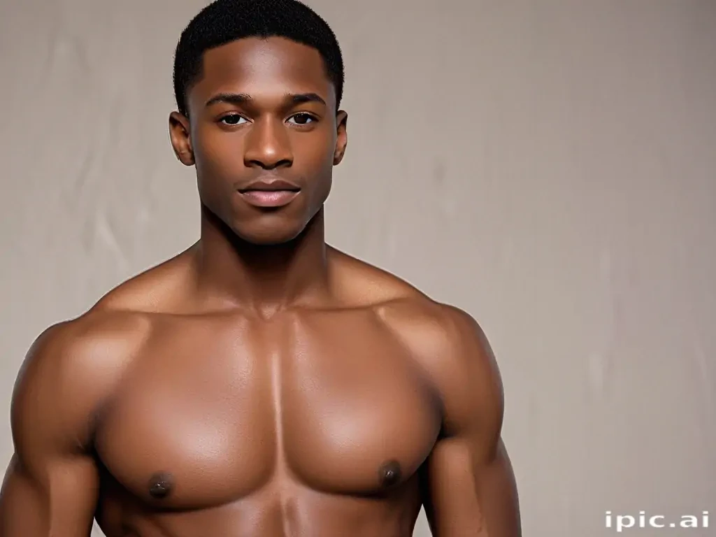 black male shirtless