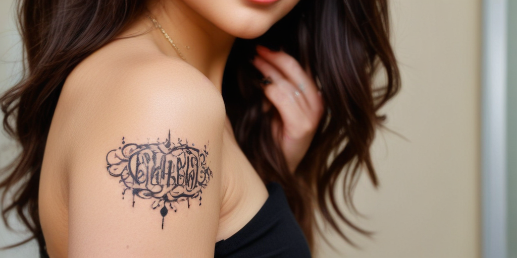 selena gomez arabic tattoo