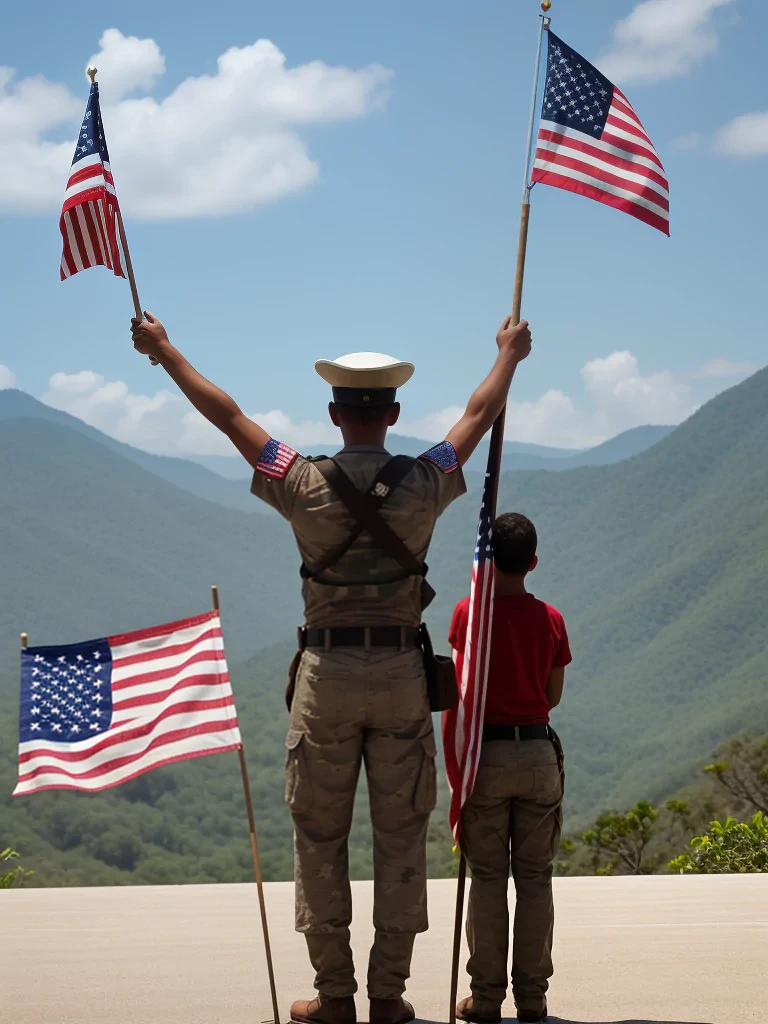 american flag waving png