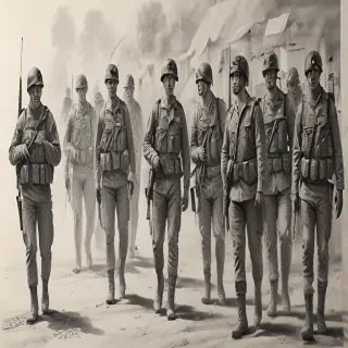 army drawing