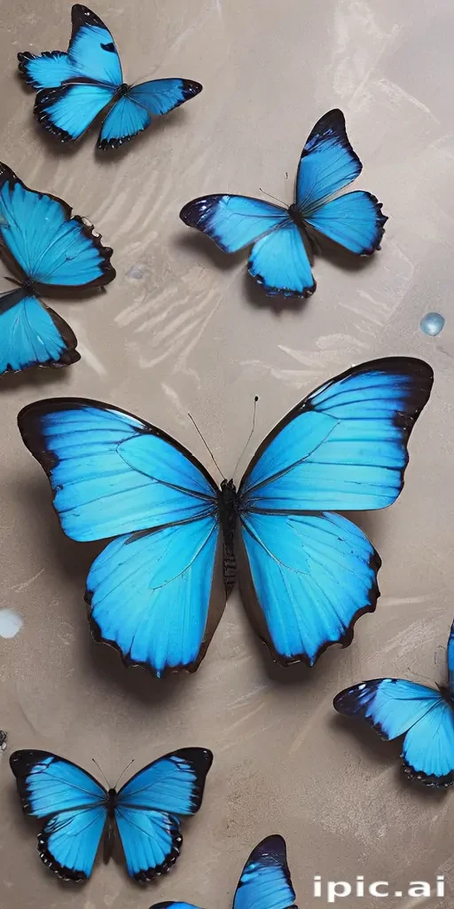 blue butterfly aesthetic