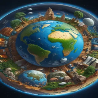 cartoon picture of planet earth