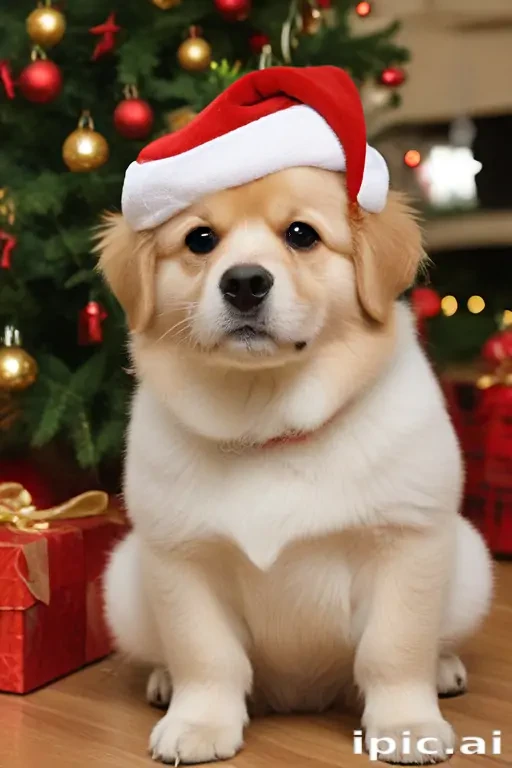 christmas wallpaper dog