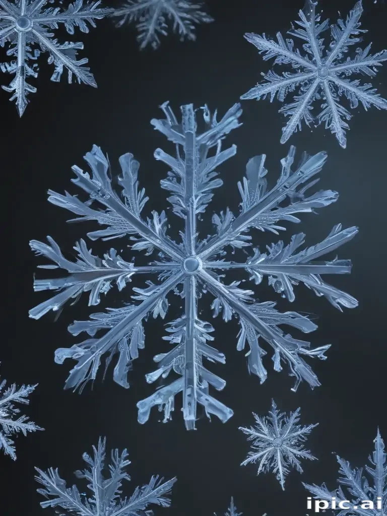 transparent snowflakes