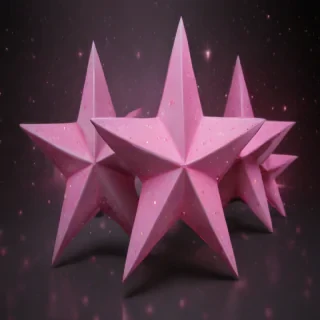 pink stars png