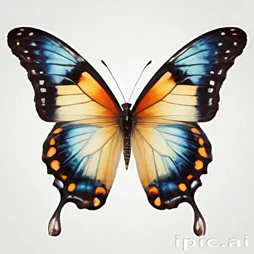 butterfly with no background