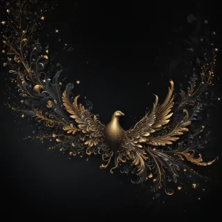 black background with glitter