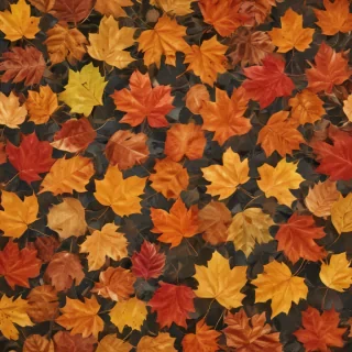 fall leaves aesthetic