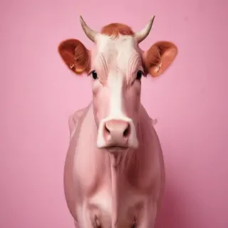 pink cow wallpaper