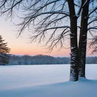 winter zoom background