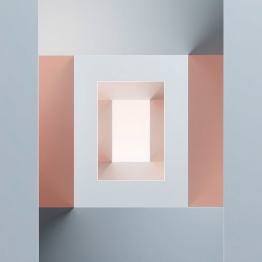 Generate a high-resolution image of an abstract design featuring geometric shapes and smooth gradients, shot with a Canon EOS R5, 50mm lens, f/1.8 aperture, ISO 100, and soft natural lighting.
