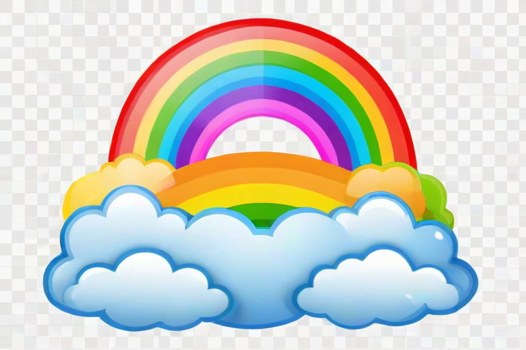 transparent background rainbow clipart