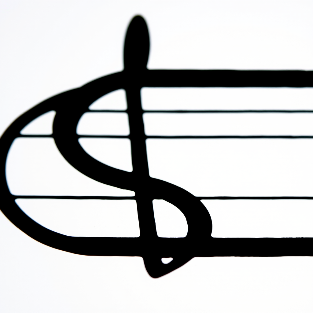 Create a high-resolution image of a black musical note on a transparent background, using a DSLR camera with a 50mm lens, aperture set to f/1.8, ISO 100, and natural light for enhanced clarity and detail.