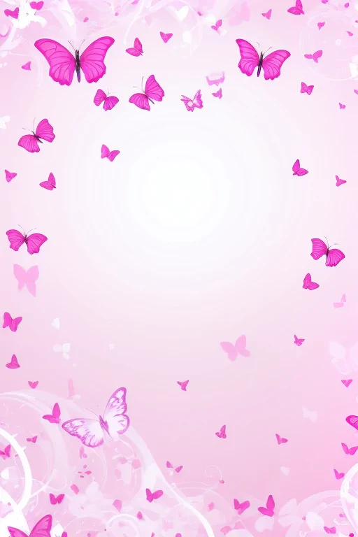 pink butterflies background