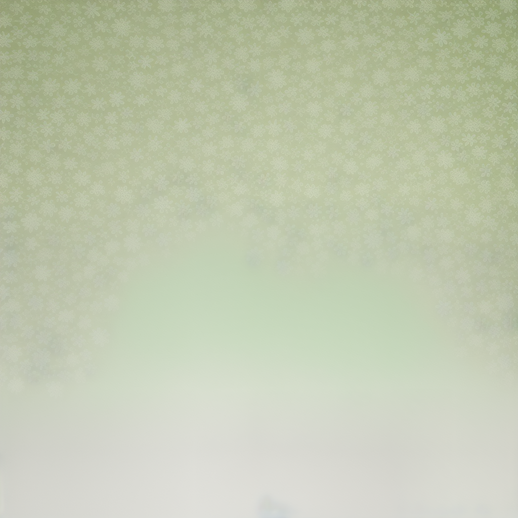 A Soft Green Background with Delicate White Floral Patterns and Texture.