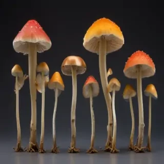 thin stemmed mushroom
