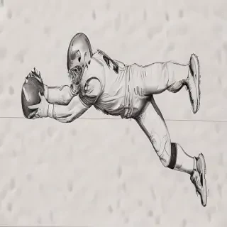 football drawing