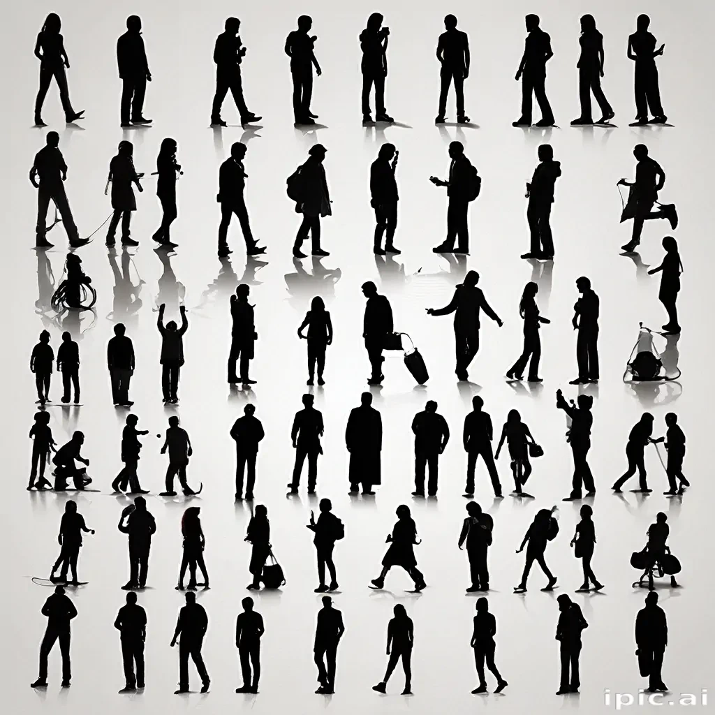 people silhouettes