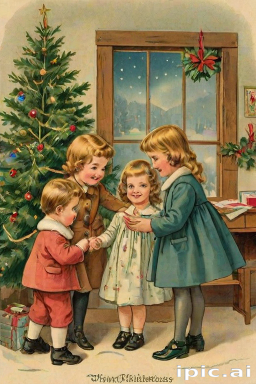 vintage christmas images to print