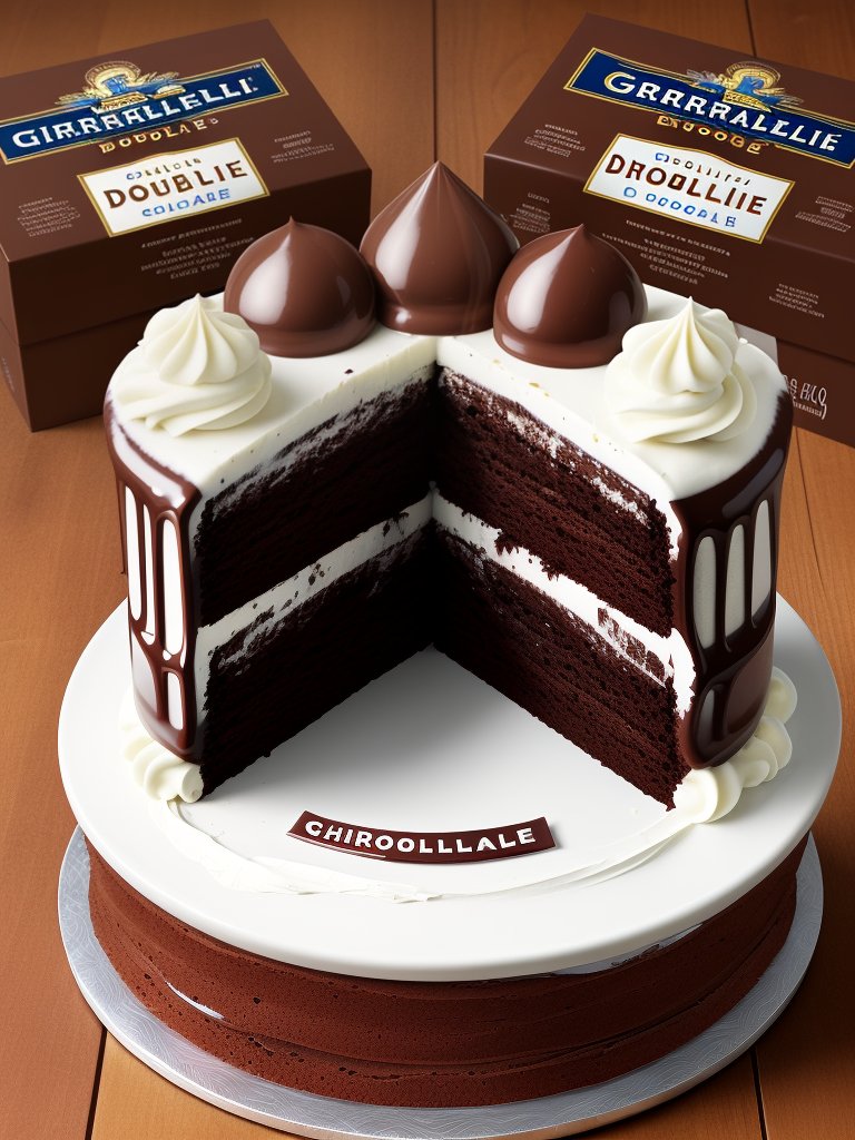 ghirardelli double chocolate cake mix