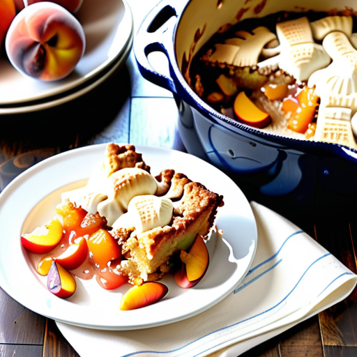 cake mix peach cobbler dutch oven