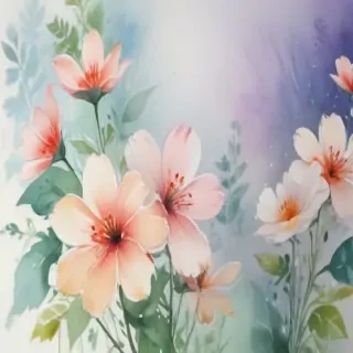 watercolor flower background