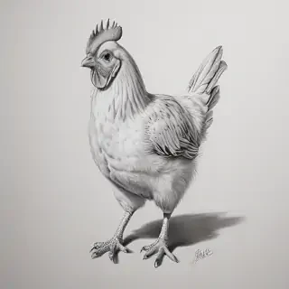 chicken drawing