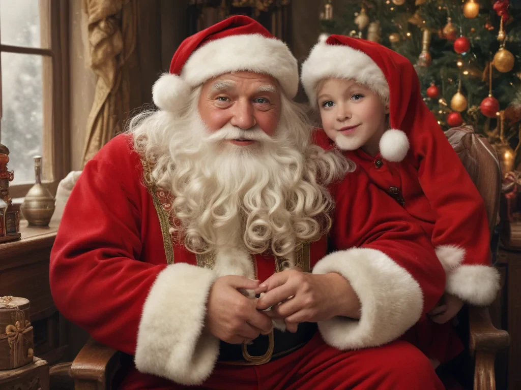 vintage santa images free