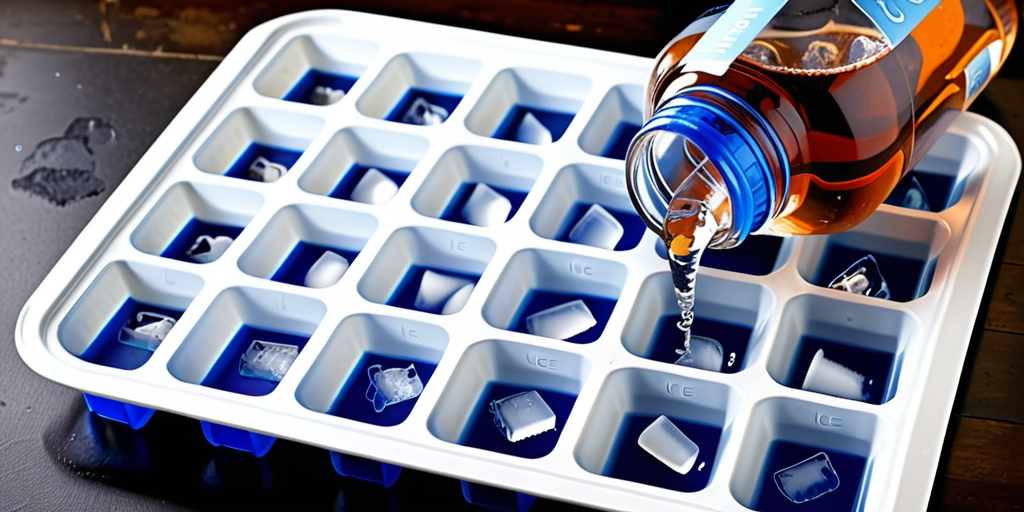 water bottle ice cube tray