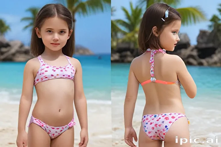 ai little girl in bikini