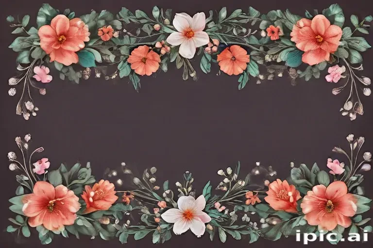 floral borders clipart