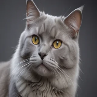 grey cat