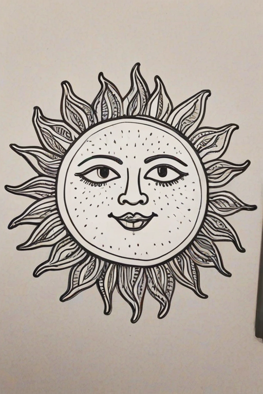 sun doodle