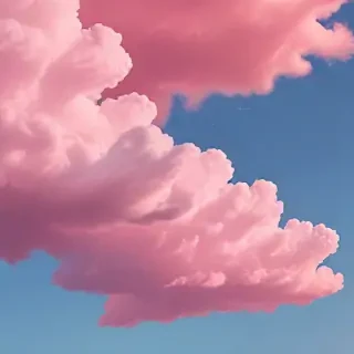aesthetic pink clouds