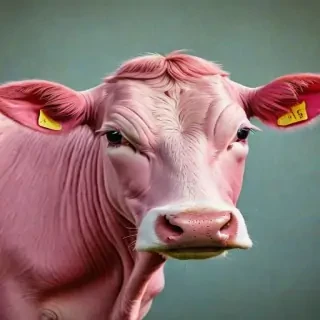 pink cow wallpaper