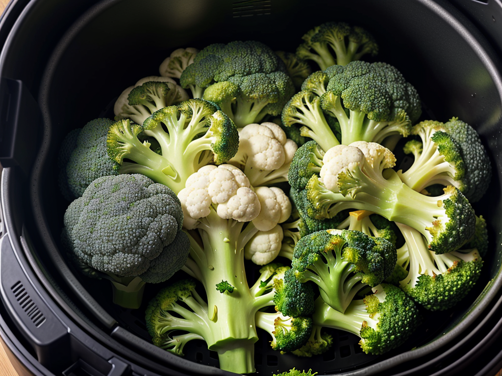 broccoli and cauliflower in air fryer